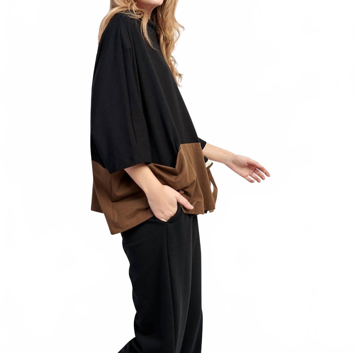 Urban Clubhouse Boxy Top In Mix