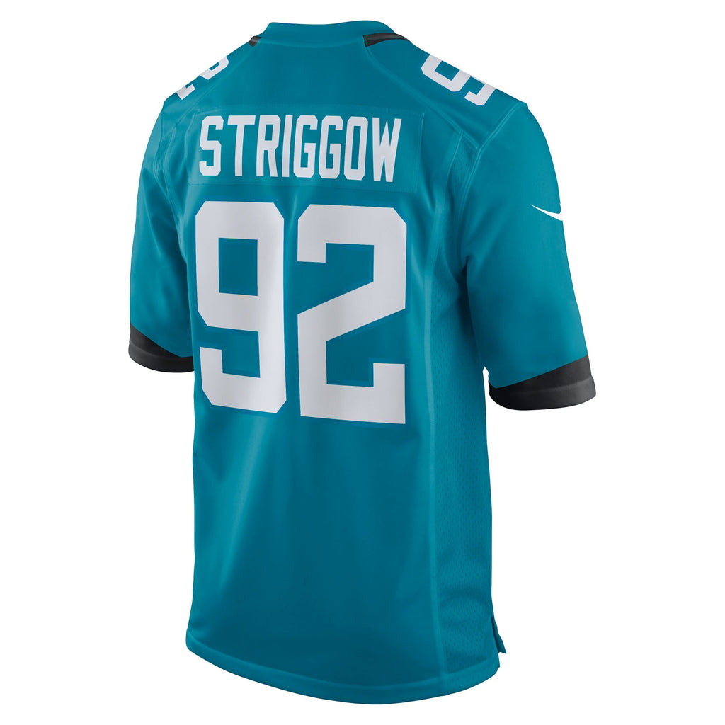 Jacksonville Jaguars Danny Striggow Teal Team Game Jersey