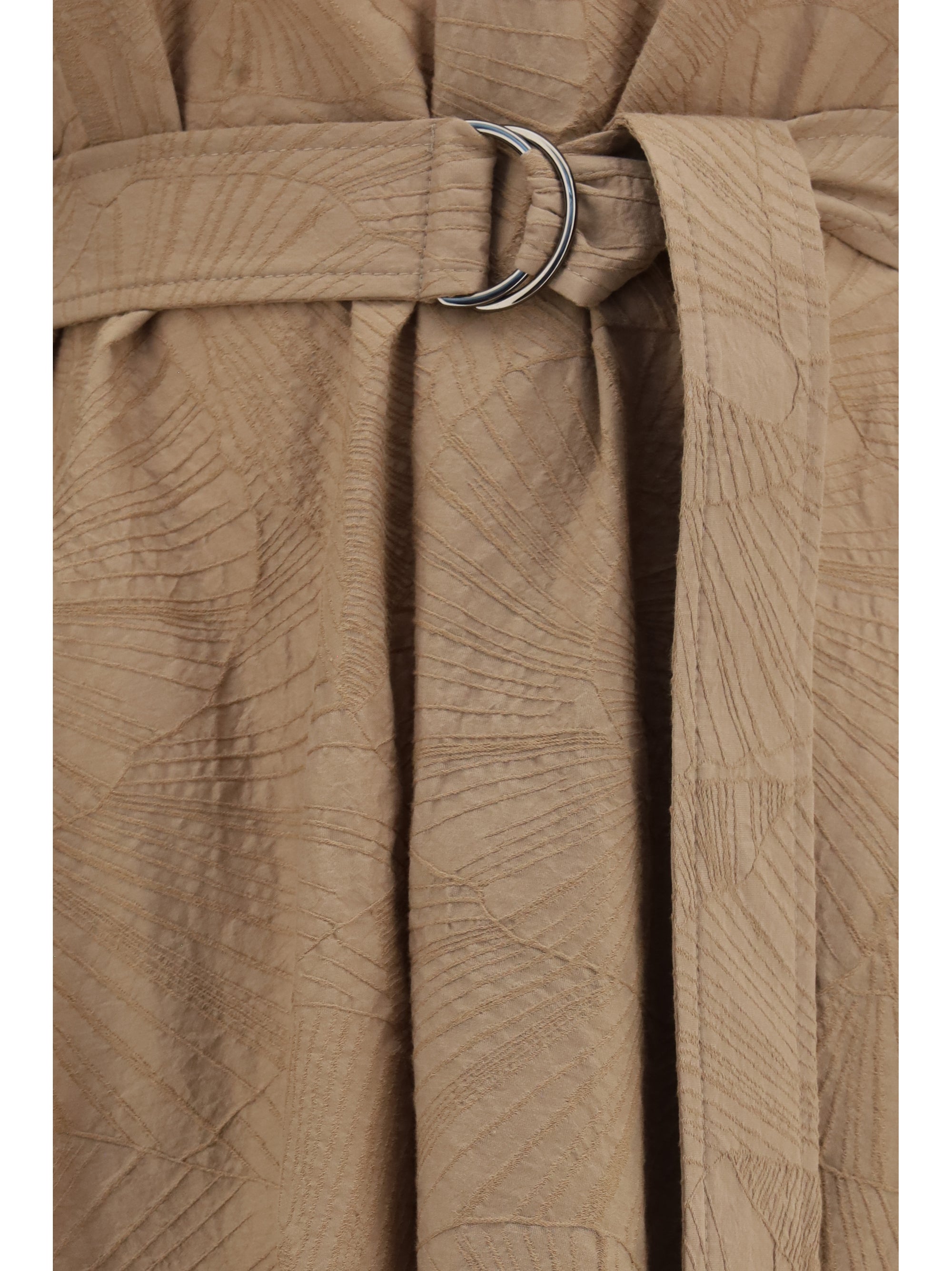 Brunello Cucinelli Women Midi Dress With Floral Motif
