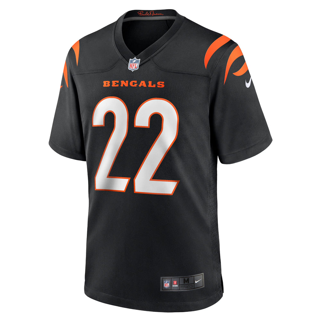 Cincinnati Bengals Geno Stone Black Game Jersey