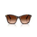 0Sk6063 Square Frame Tortoiseshell Sunglasses with Crystal Embellishments