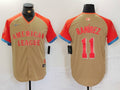 Men's American League Jose Ramirez #11 Cream 2024 MLB All-Star Game Limited Player Jersey1