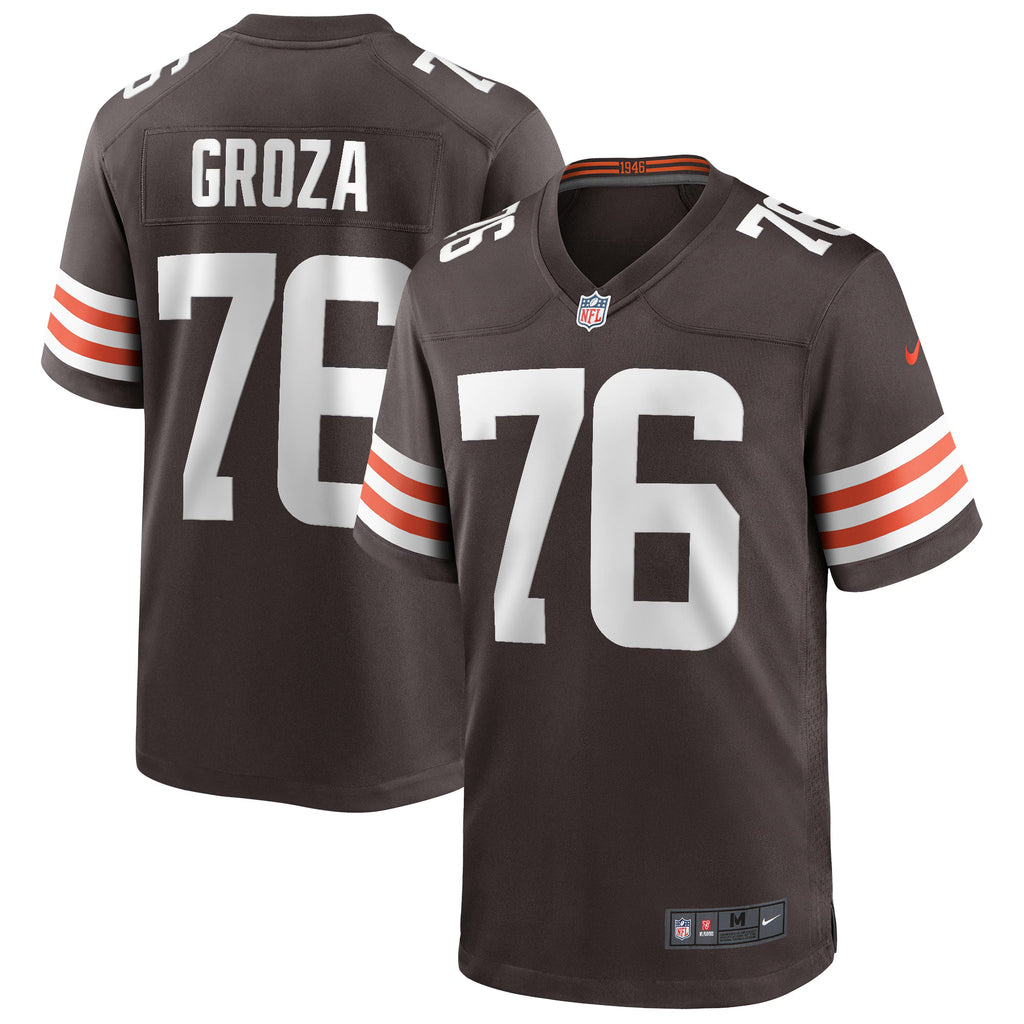 Cleveland Browns Lou Groza Brown Game Retired Player Jersey