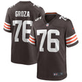 Cleveland Browns Lou Groza Brown Game Retired Player Jersey