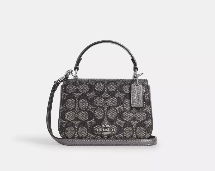 NWT Coach Lysa Top Handle Bag In Signature Canvas