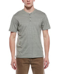 WEATHERPROOF VINTAGE Sueded Micro Stripe Henley T-Shirt