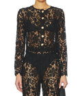 Coco Lace Cardigan In Black