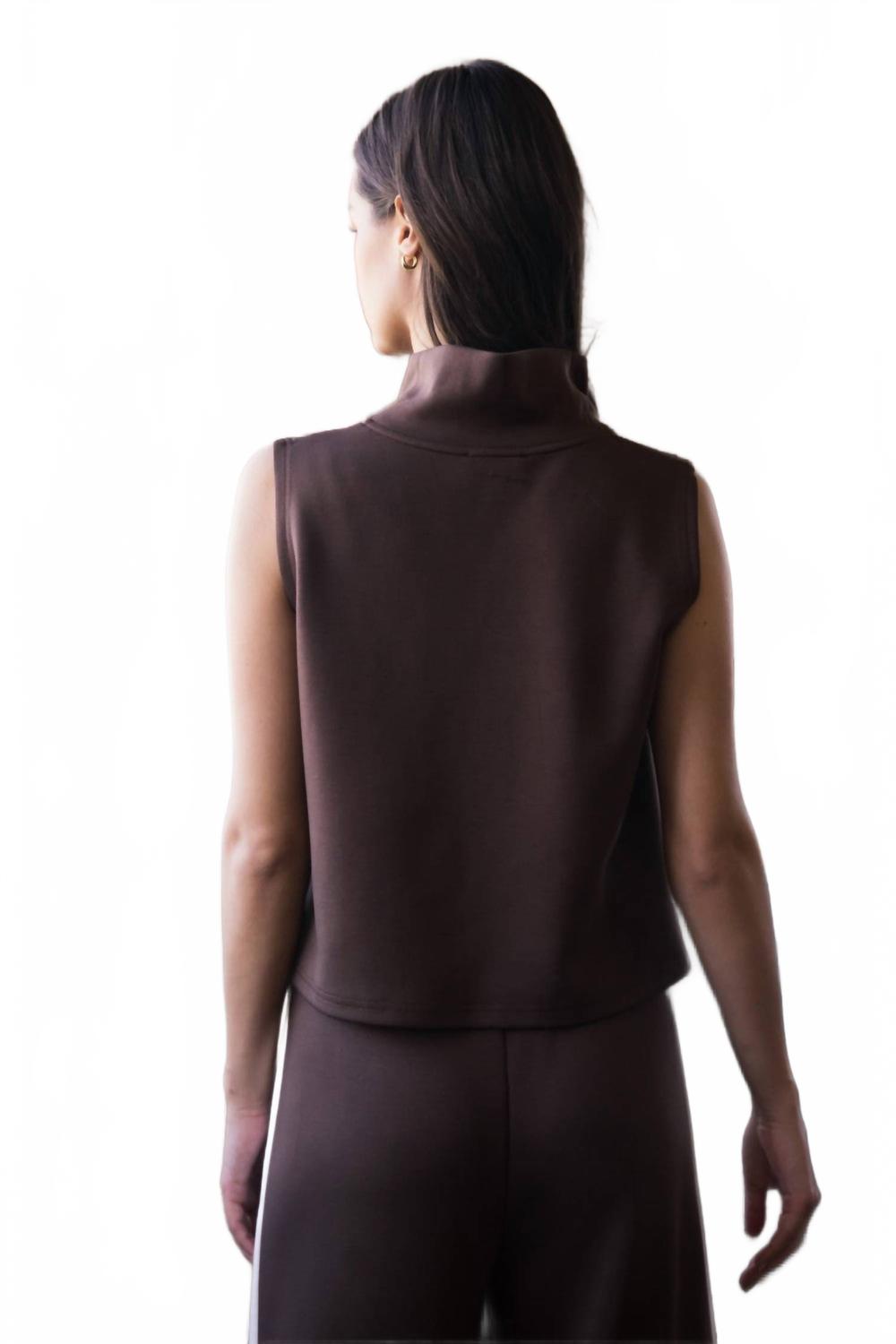 Butter Modal Sleeveless Pant Set In Port