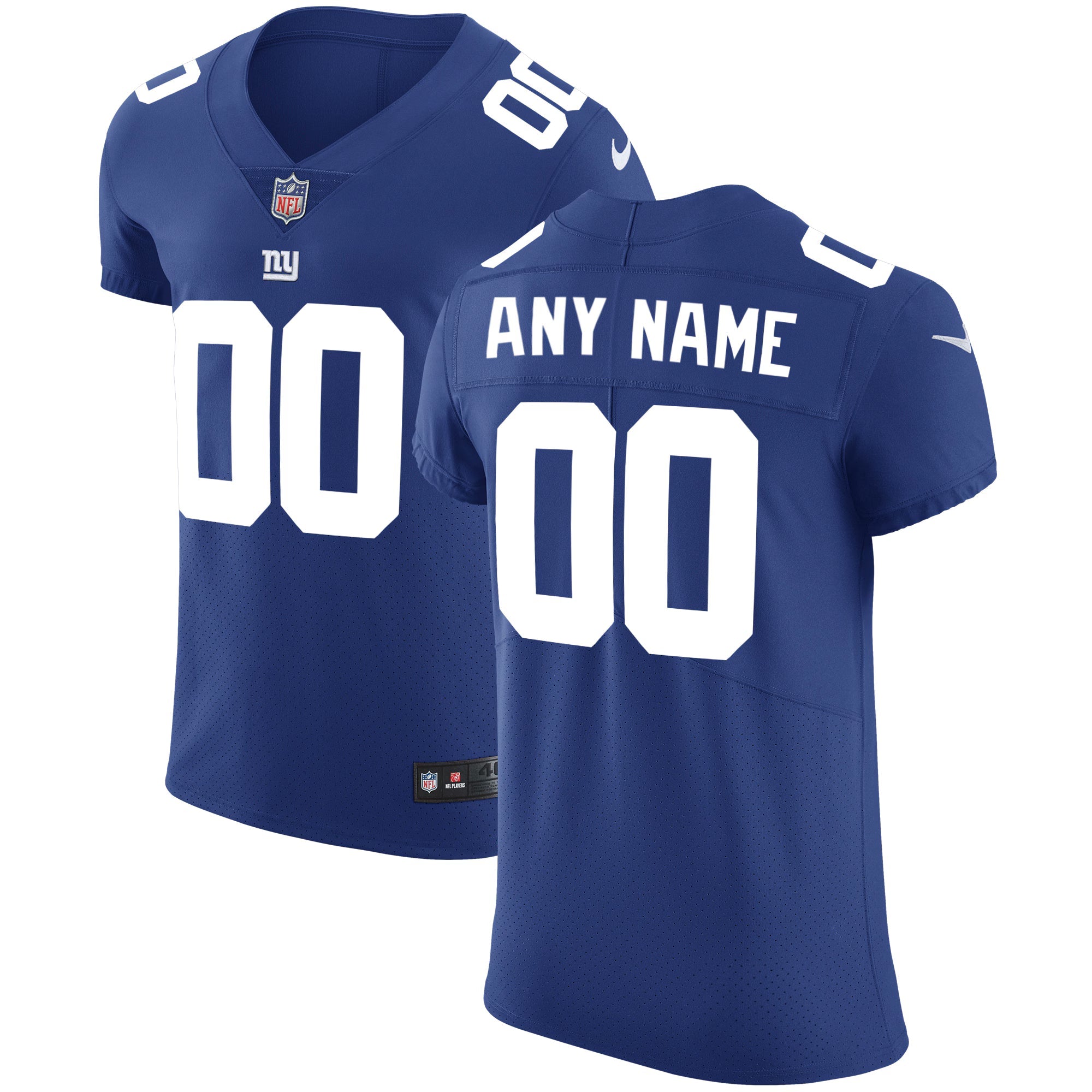 New York Giants Royal Vapor Untouchable Custom Elite Jersey
