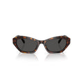 0Sk6048 Angular Tortoiseshell Sunglasses with Crystal Accents