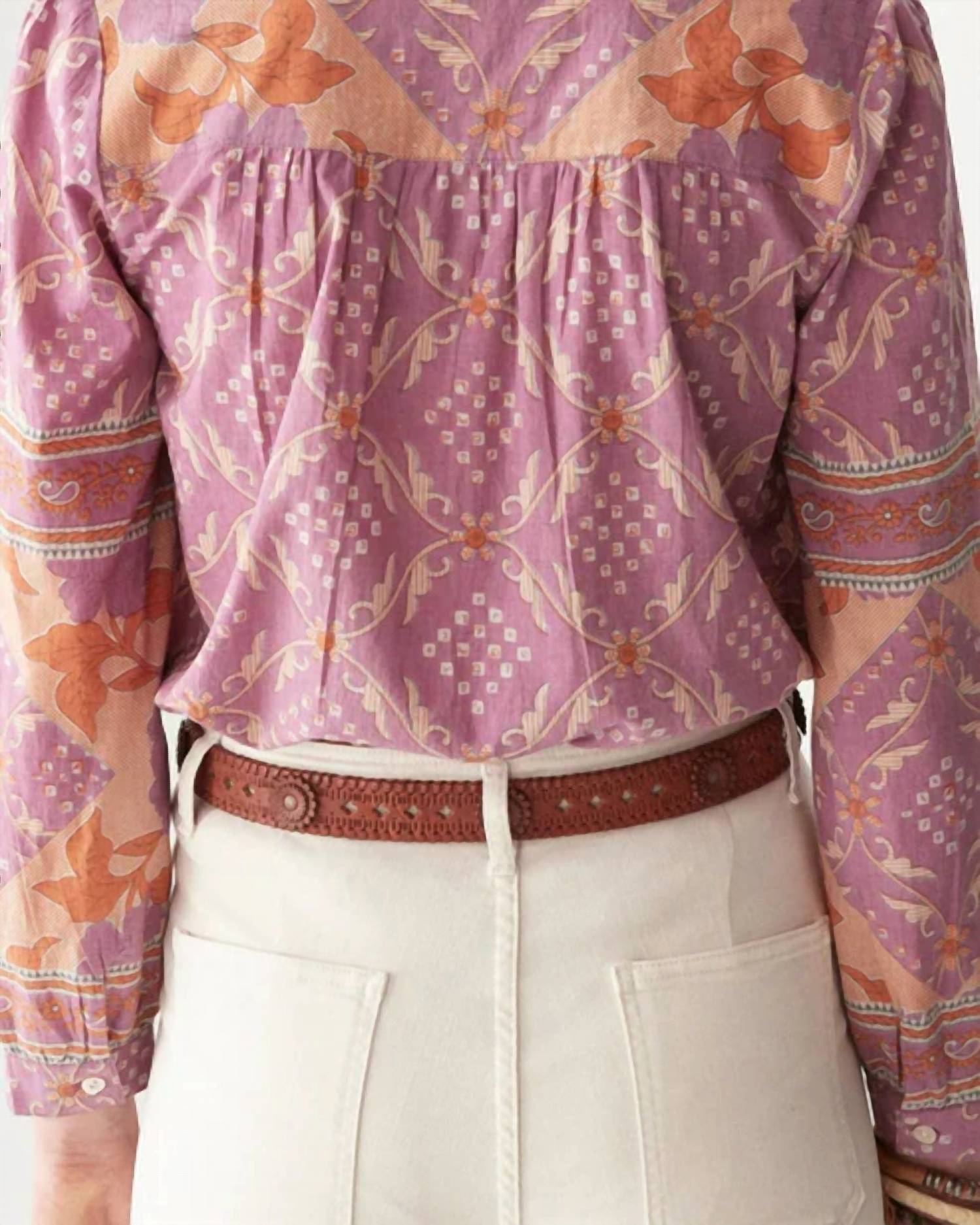Women's Flower Power Belt In James Brown