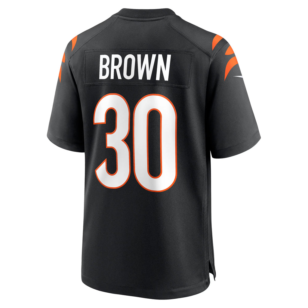 Cincinnati Bengals Chase Brown Black Team Game Jersey