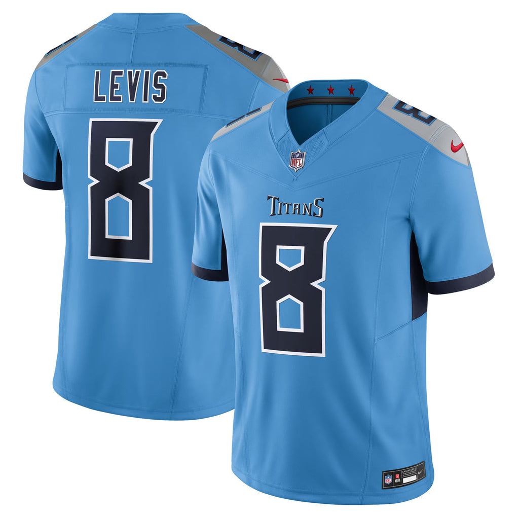 Tennessee Titans Will Levis Light Blue Alternate Vapor F.U.S.E. Limited Jersey