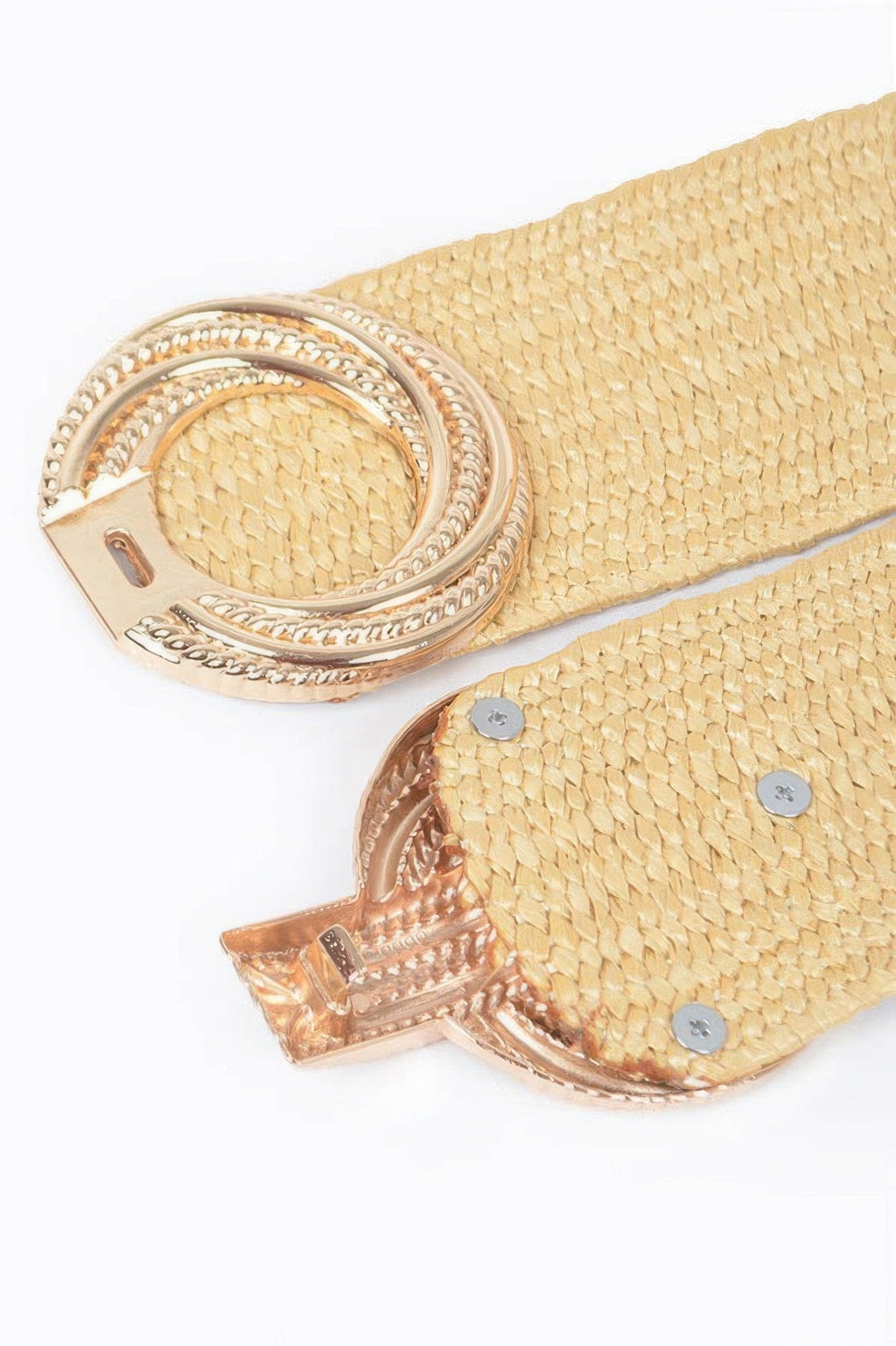 Metal Buckle Stretch Waist Belt