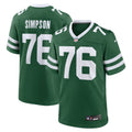 New York Jets John Simpson Legacy Green Game Jersey
