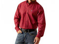 Men's Print Shirt In Brick