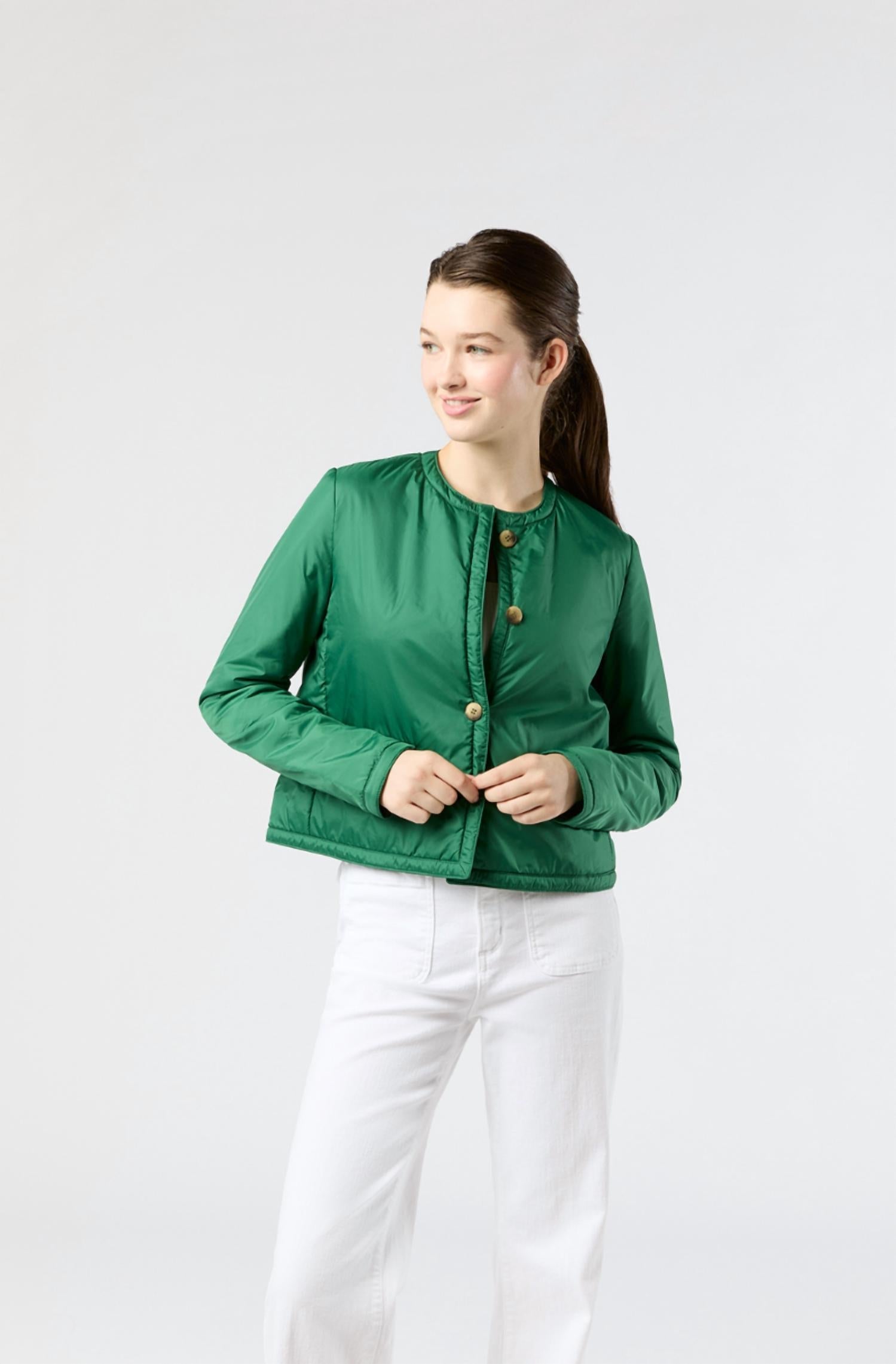 Megan Cardigan Jacket In Green