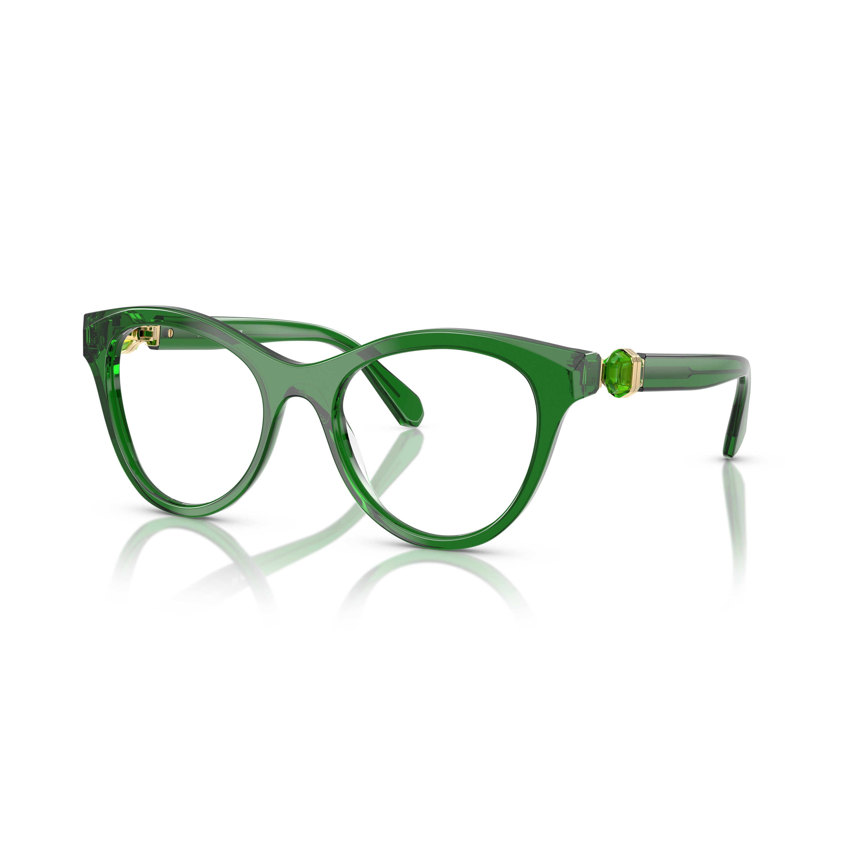 Cat-Eye Sunglasses With Tortoiseshell Acetate Frame And Gold Accents