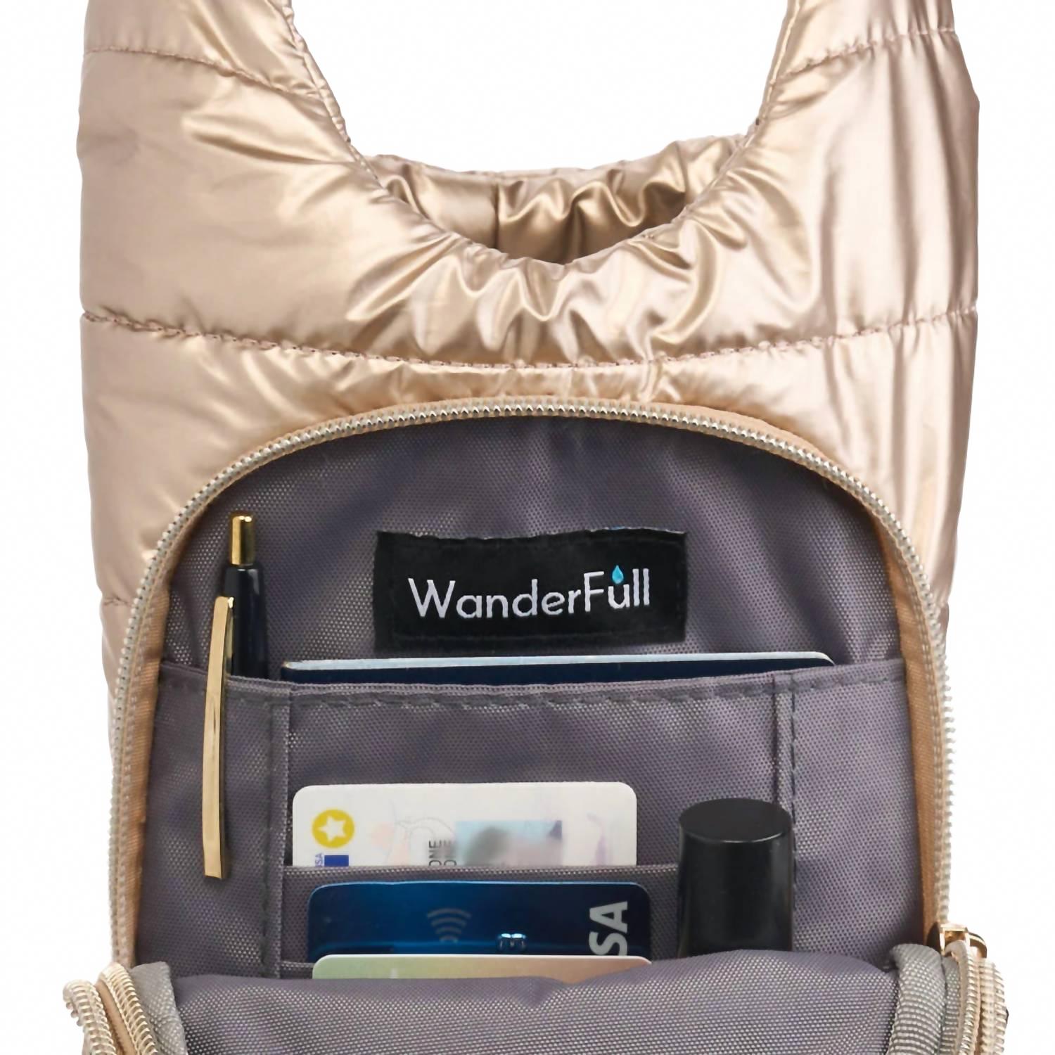 Women's Durable Nylon Hydrobag In Gold