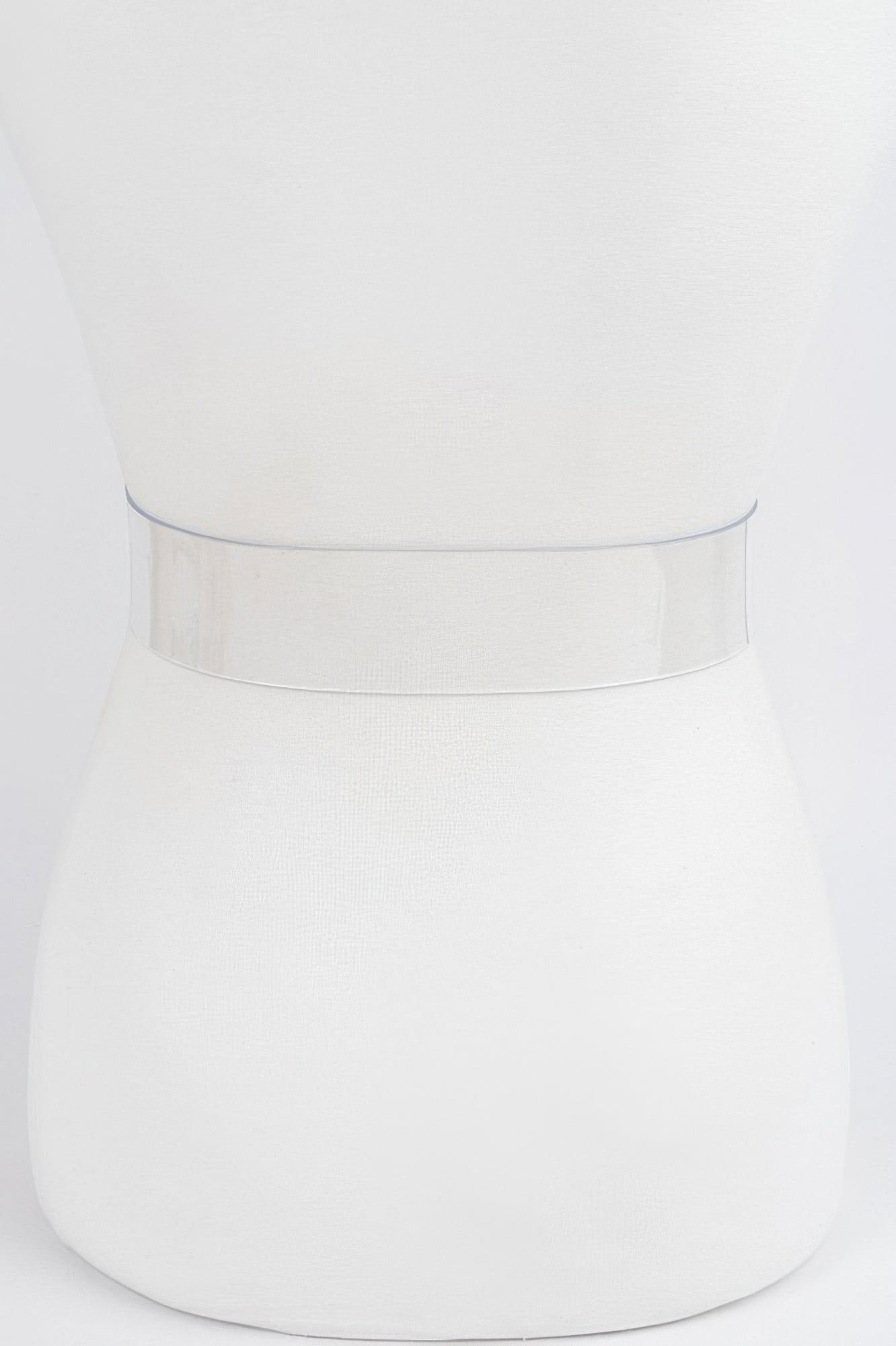 Faux Bamboo Buckle Plus Size Transparent Belt