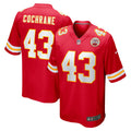 Kansas City Chiefs Jack Cochrane Red Game Player Jersey