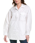 susana monaco Poplin Shirt Jacket