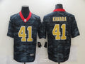 Men's New Orleans Saints Alvin Kamara #41 Gray Camouflage Game Jersey1