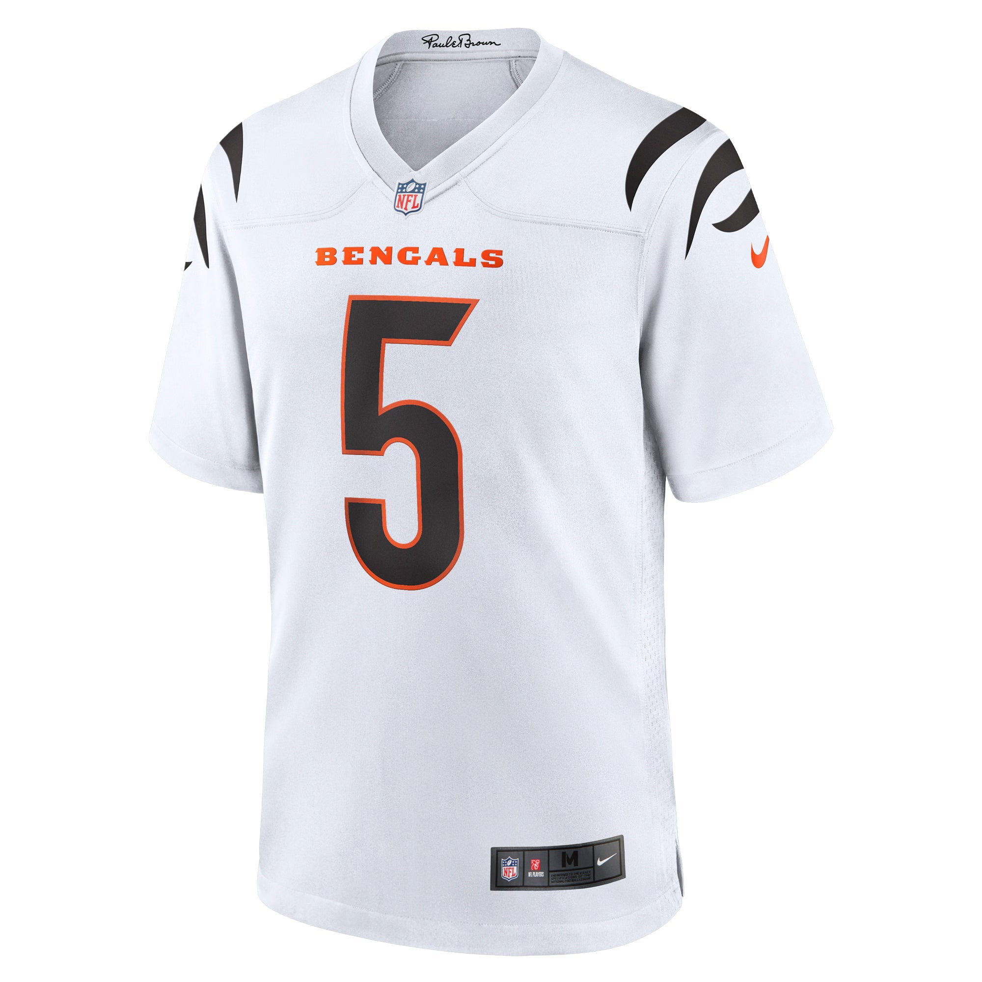 Cincinnati Bengals Tee Higgins White Game Jersey