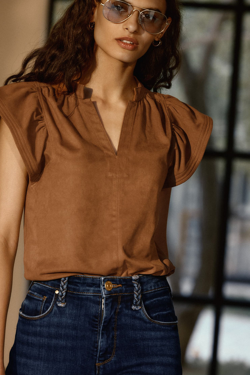 Women's Nell Flutter Top