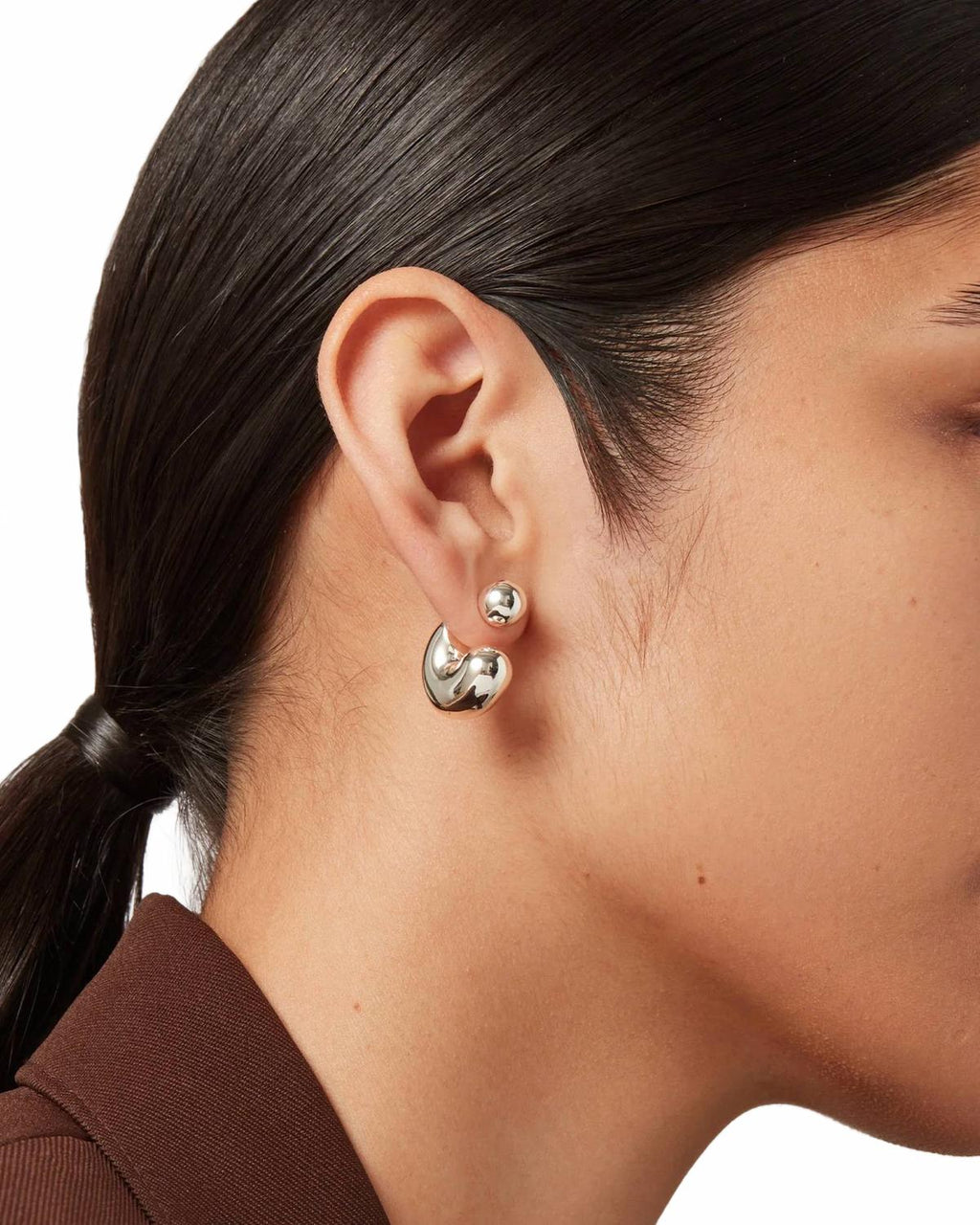 Medium Tomme Hoops In Silver