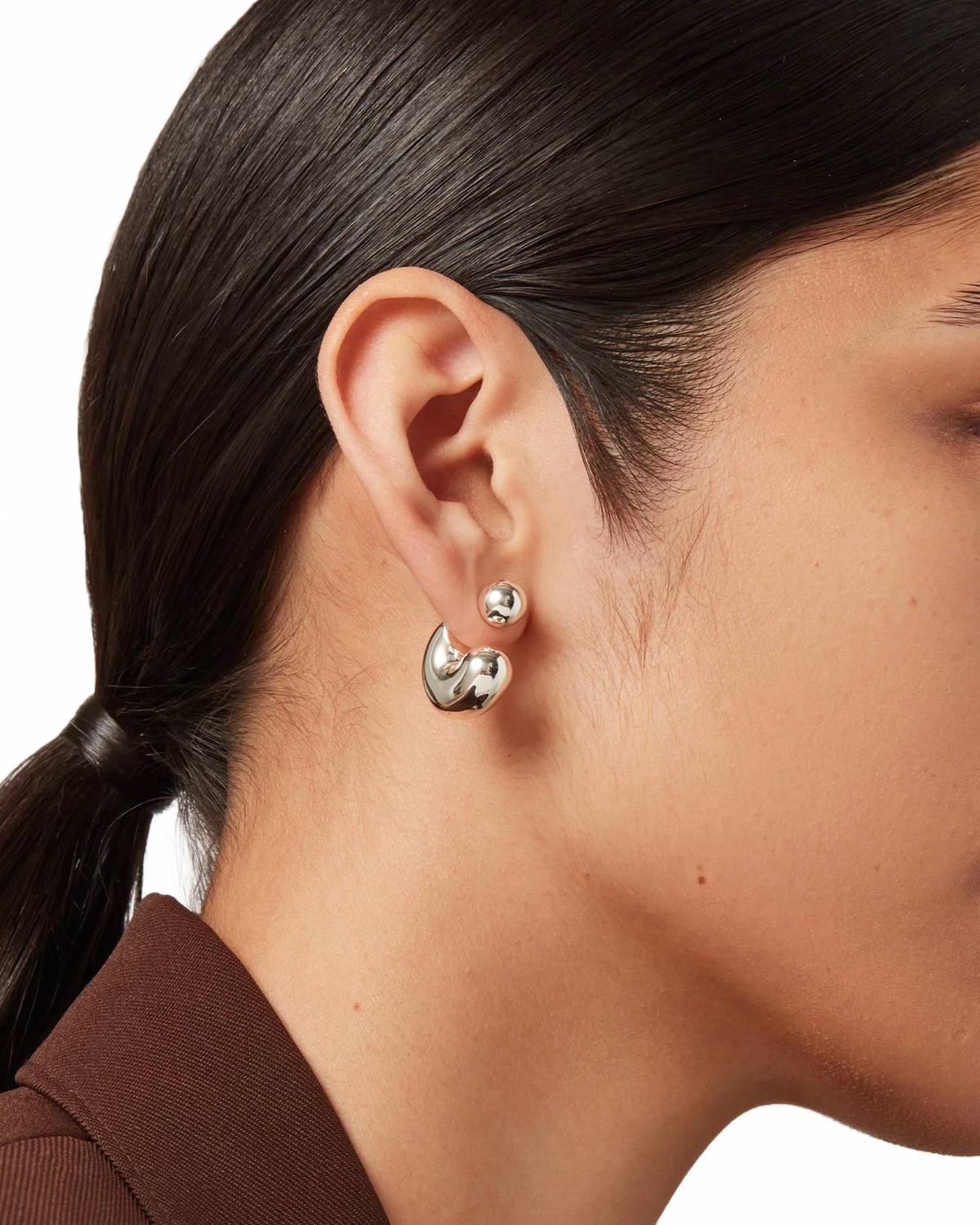Medium Tomme Hoops In Silver