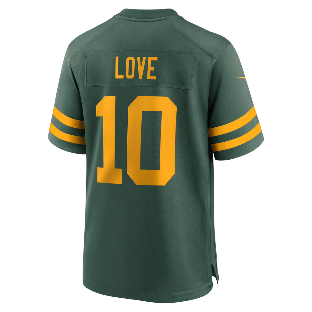 Green Bay Packers Jordan Love Green Alternate Game Jersey