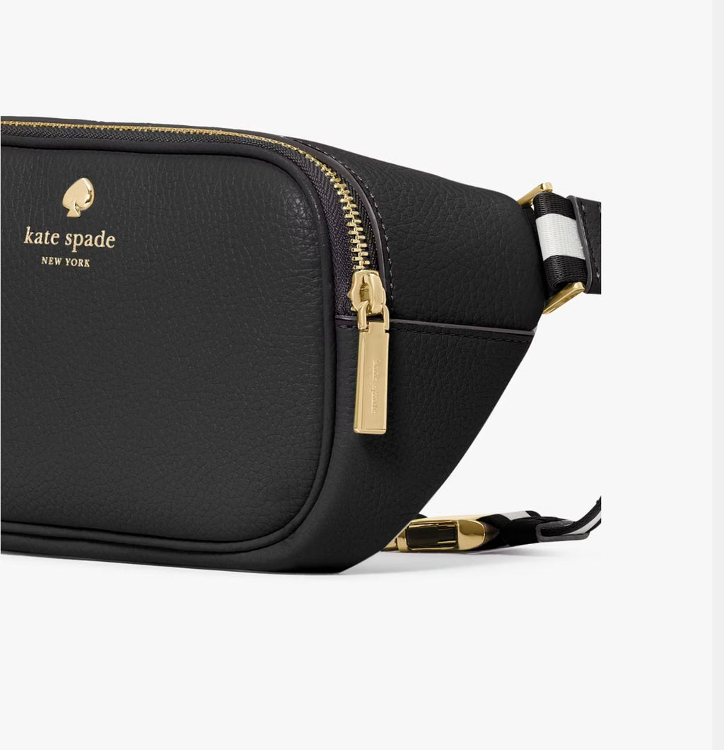 NWT Kate Spade Emma Leather Belt Bag In Black