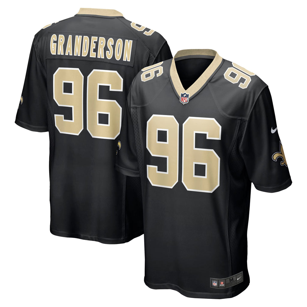 New Orleans Saints Carl Granderson Black Game Jersey