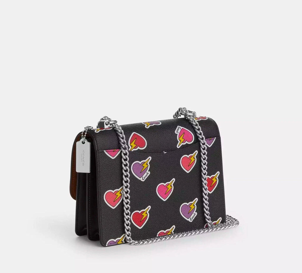 NWT Coach Klare Crossbody Bag with Heart bolt Print