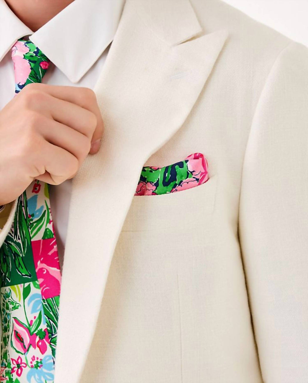 Men's Stuff Tie And Pocket In Multi Party Punch Patch