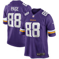 Minnesota Vikings Alan Page Purple Game Retired Player Jersey