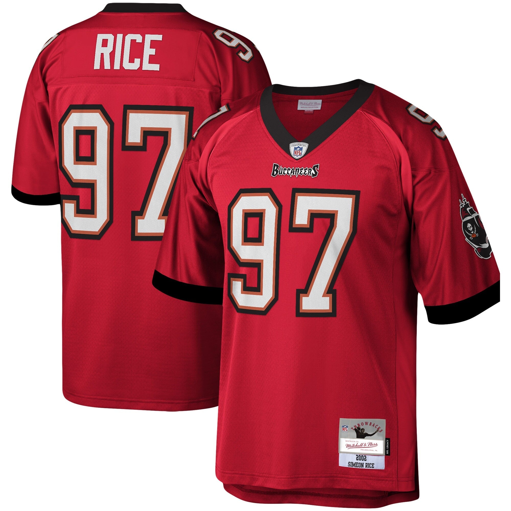 Tampa Bay Buccaneers Simeon Rice Mitchell & Ness Red Legacy Replica Jersey