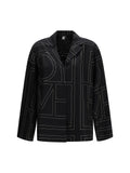 Toteme Women Silk Shirt With All-Over Monogram