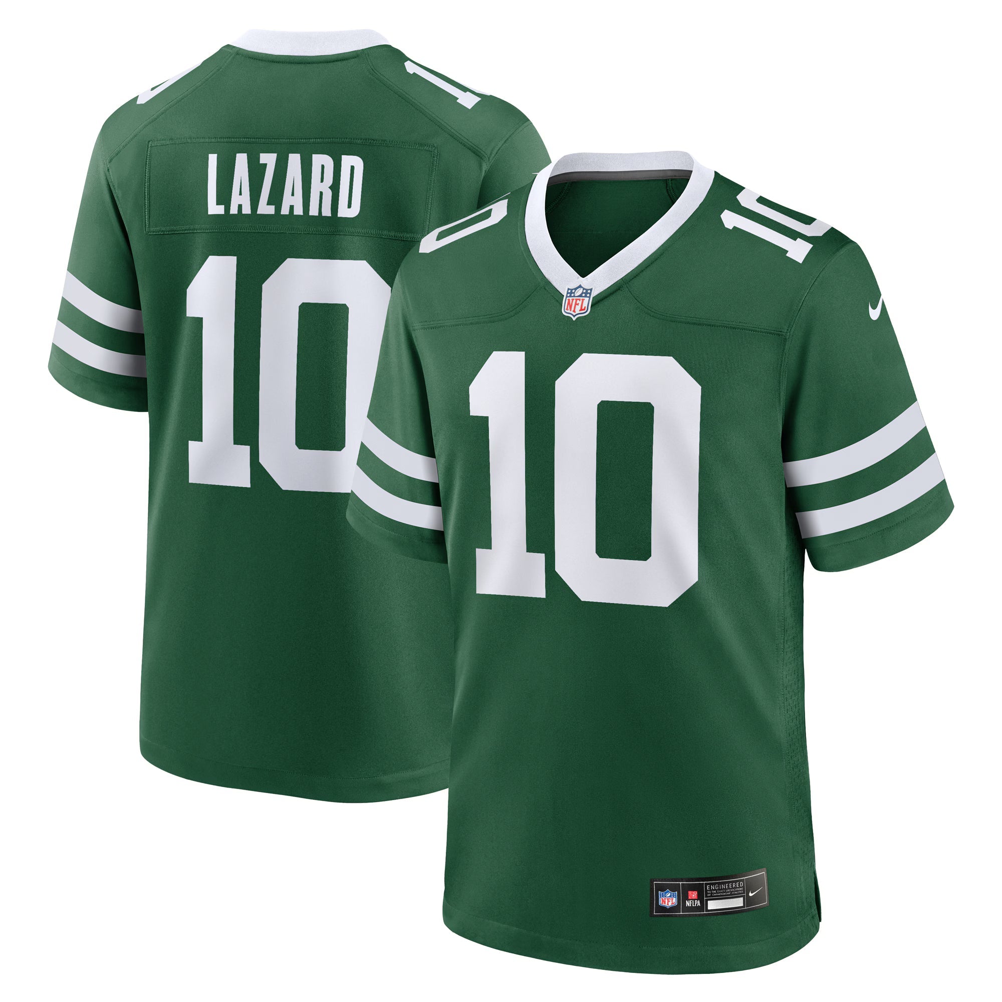 New York Jets Allen Lazard Legacy Green Team Game Jersey