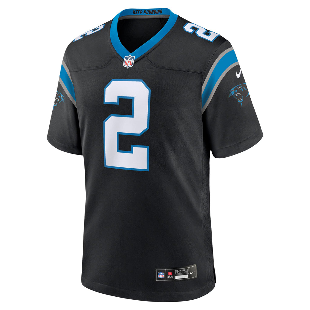 Carolina Panthers Mike Jackson Black Game Jersey