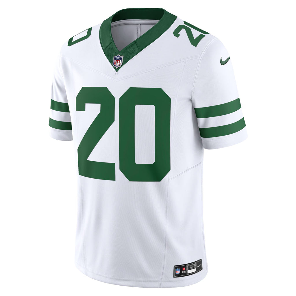 New York Jets Breece Hall Legacy White Vapor F.U.S.E. Limited Jersey