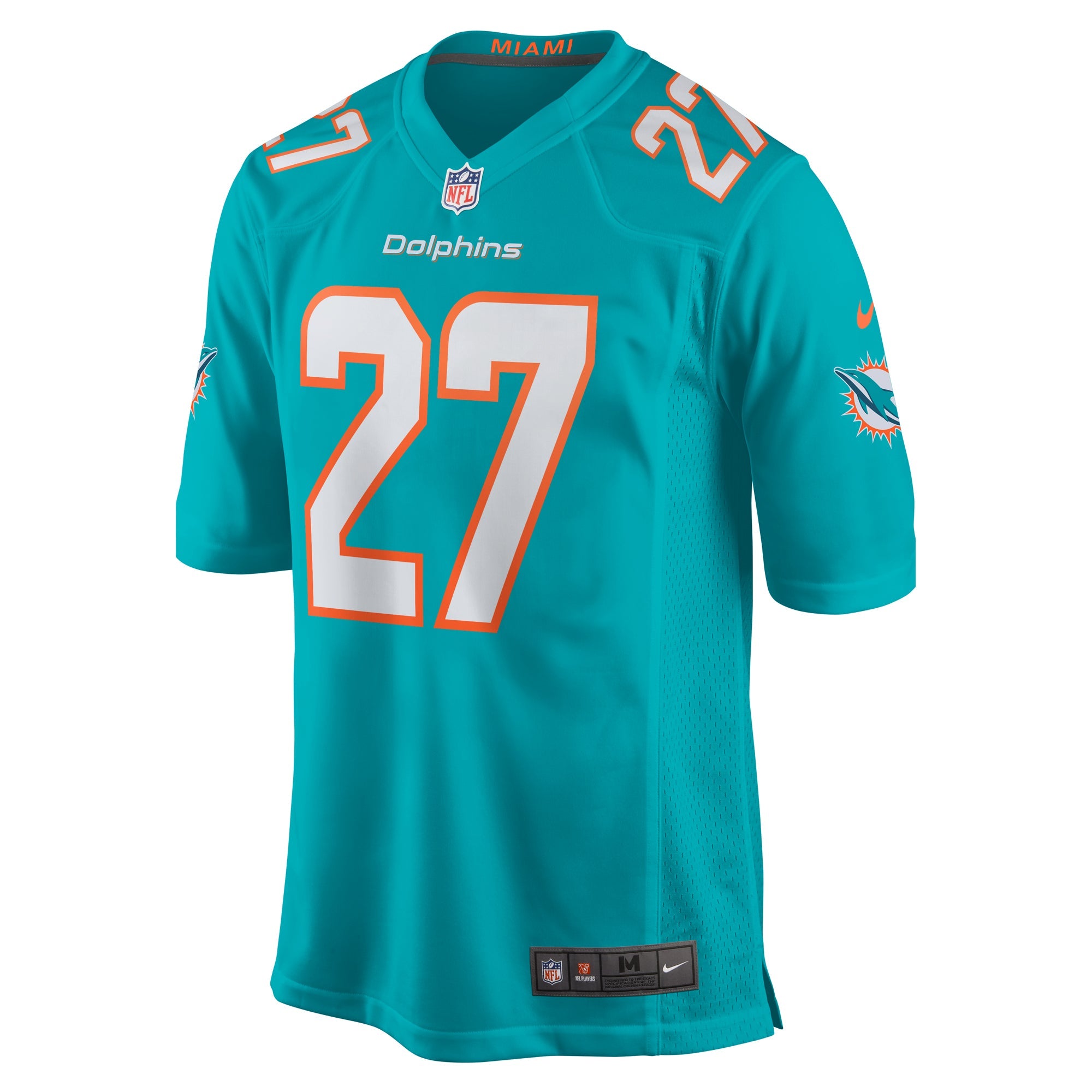 Miami Dolphins Ethan Bonner Aqua Game Jersey