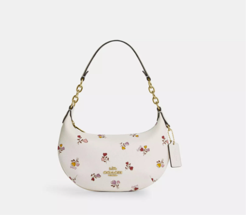 NWT Coach Mini Payton Bag With Floral Print In Gold/Chalk Multi