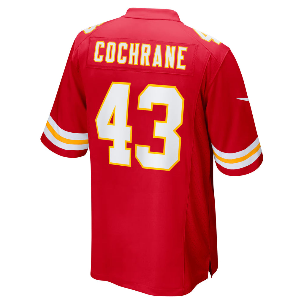 Kansas City Chiefs Jack Cochrane Red Game Player Jersey