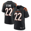 Cincinnati Bengals Geno Stone Black Game Jersey