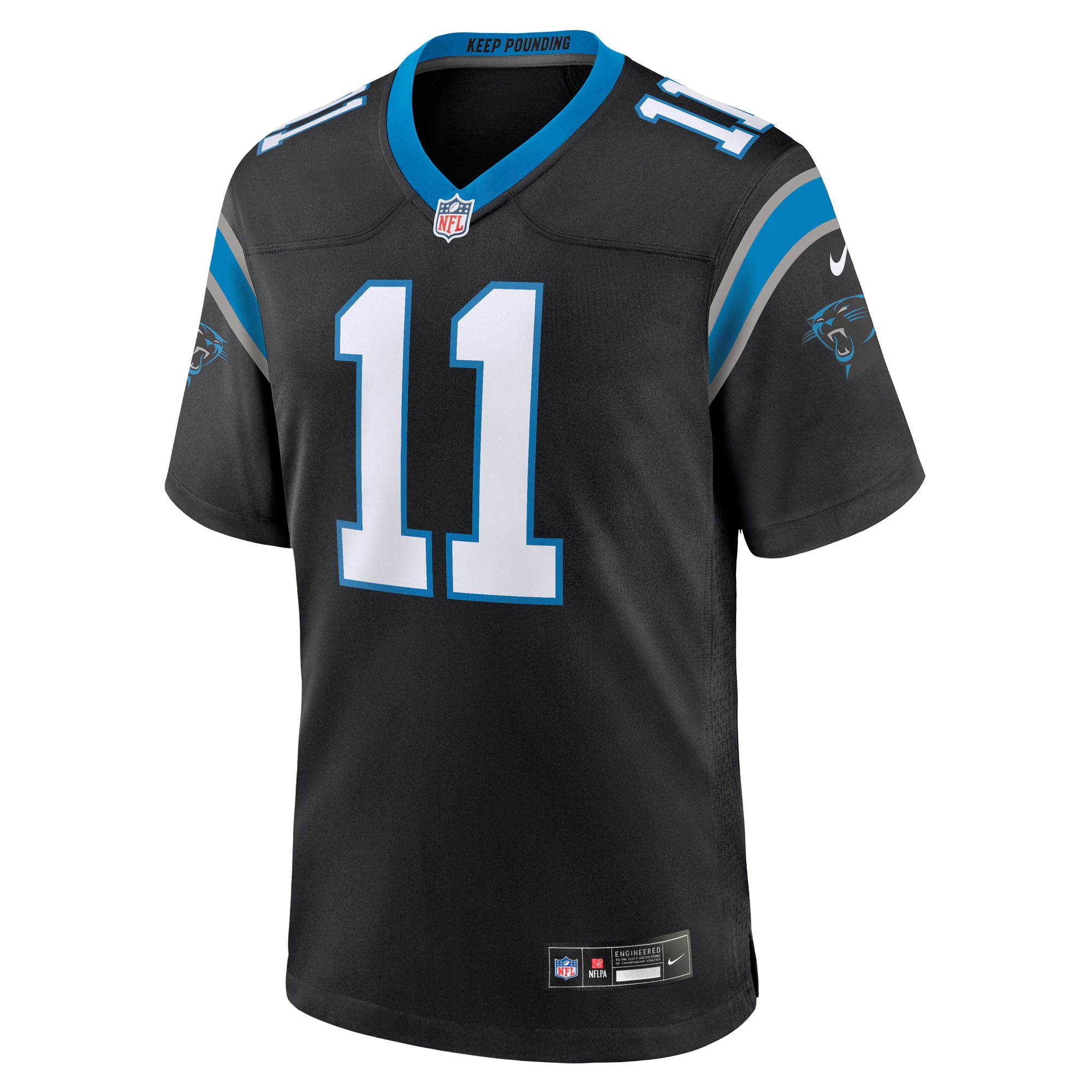 Carolina Panthers Nic Scourton Black Team Game Jersey