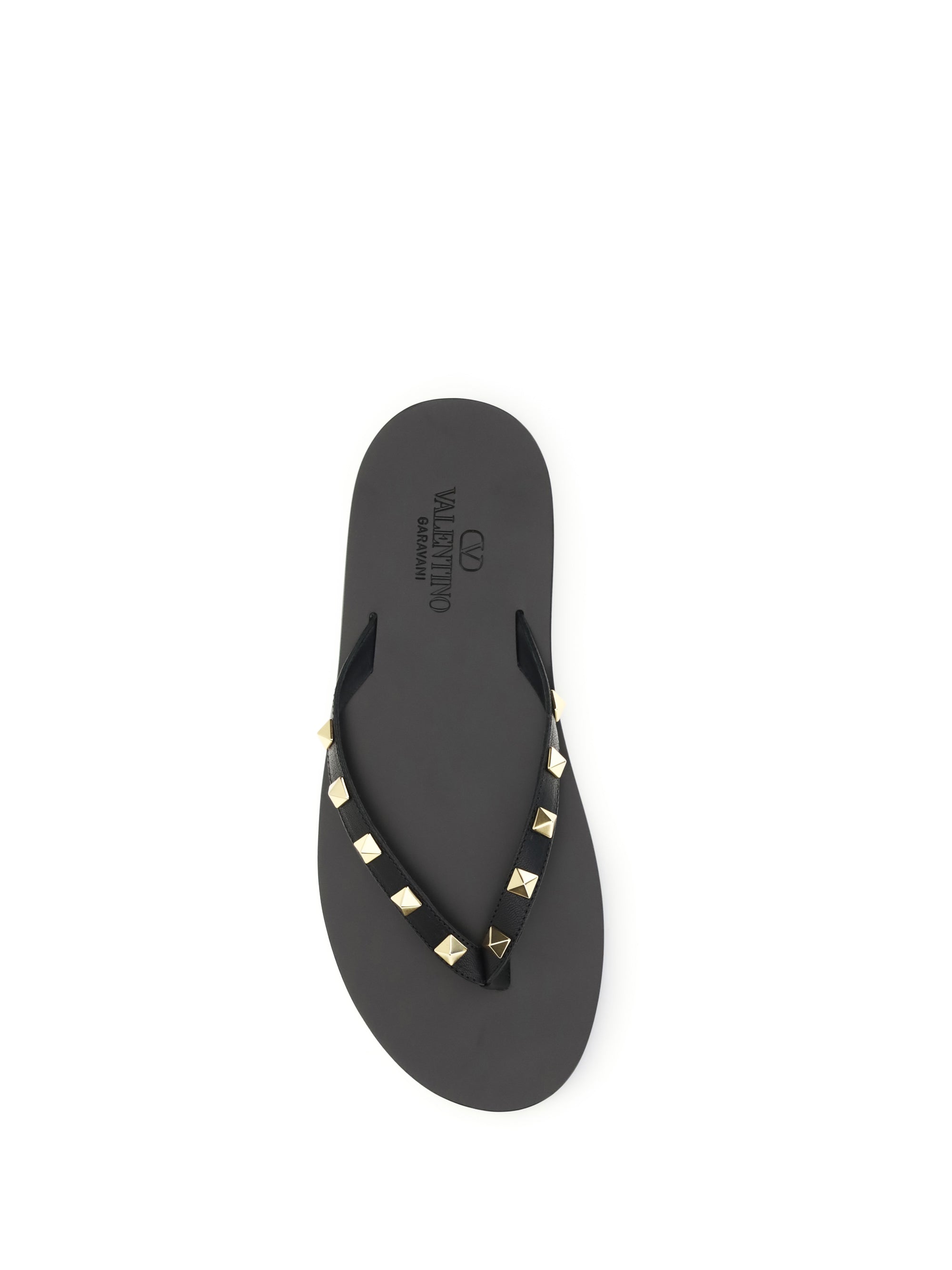 Valentino Garavani Men Rockstud Thong Sandals