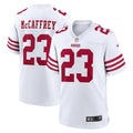 San Francisco 49ers Christian McCaffrey White Game Player Jersey