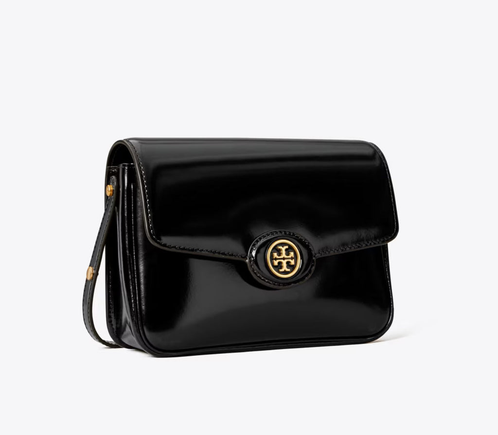 NWT Tory Burch Robinson Spazzolato Convertible Leather Medium Shoulder Bag With Dust Bag